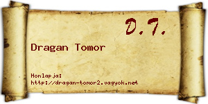 Dragan Tomor névjegykártya